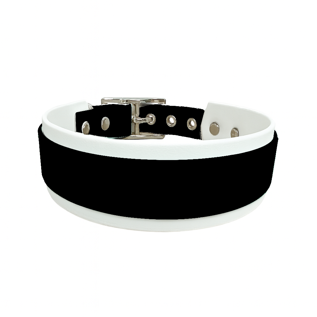 Collier Large double en BioThane® – 25 mm / 19 mm – coloris personnalisable
