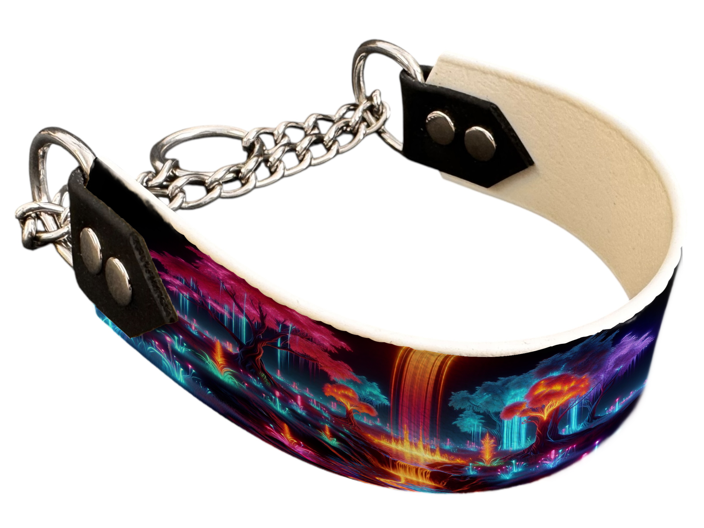 Martingale pour chien en BioThane® imprimé – Collection paysage– 38mm