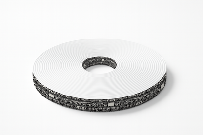 BioThane® imprimé – "Pellicule Canine Vintage" – Noir & Blanc