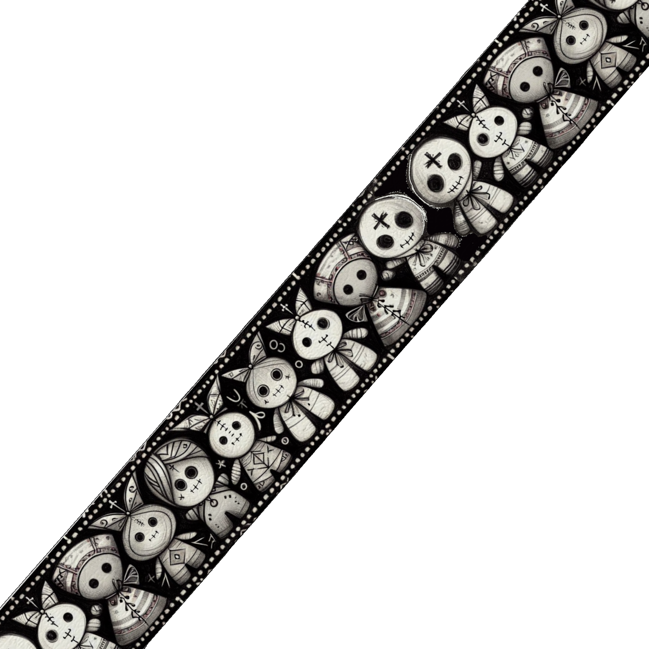 Collier double large pour chien en BioThane® imprimé – Collection Halloween– 38/25 mm