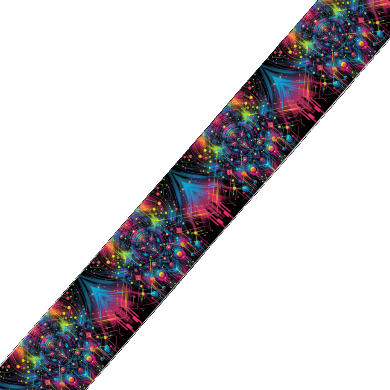 Collier large pour chien en BioThane® imprimé – Collection abstrait – 38mm