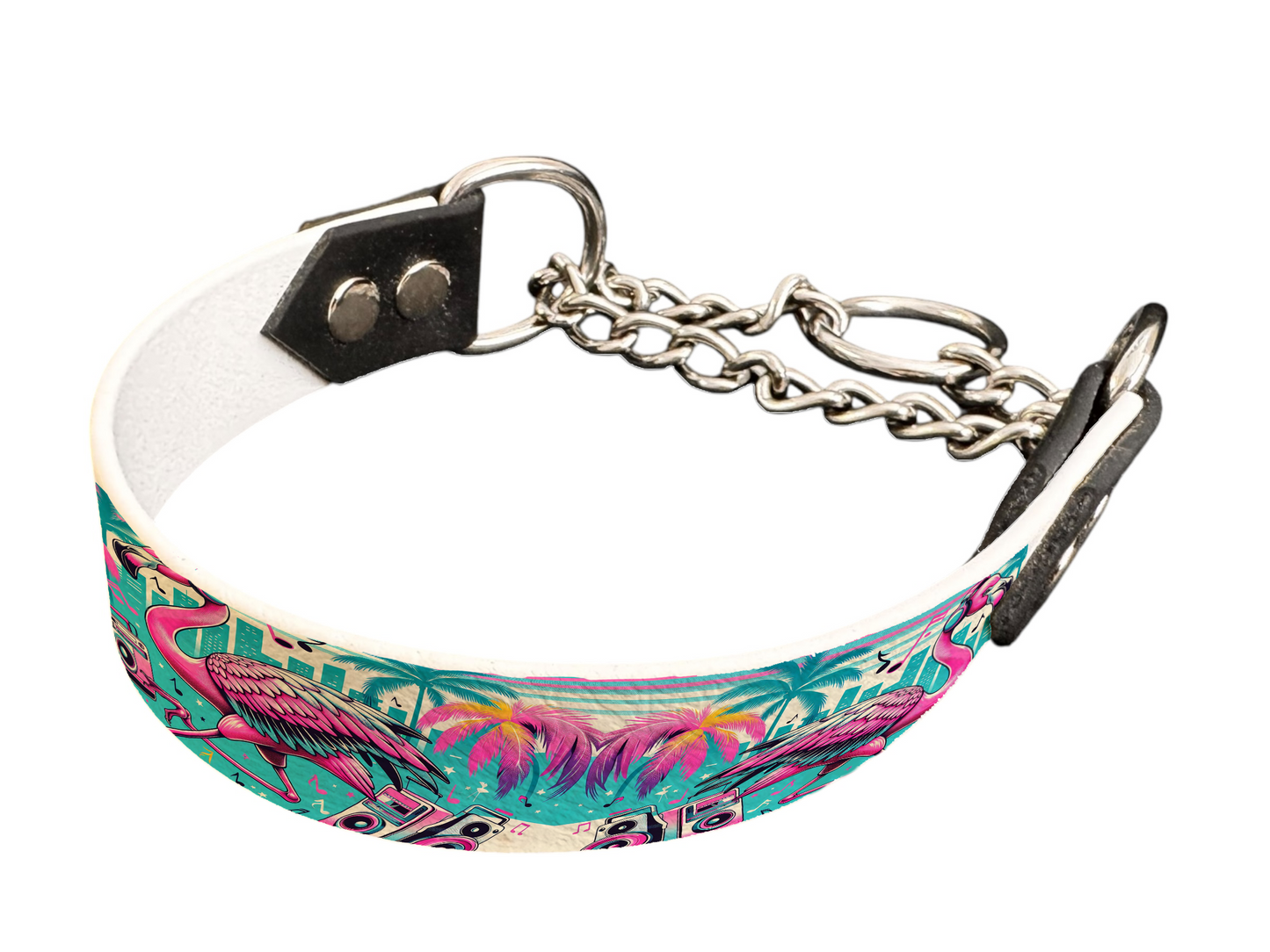 Martingale pour chien en BioThane® imprimé – Collection pop art– 25mm