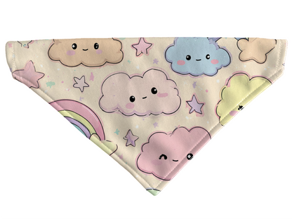 Bandana pour chien kawaii – 4 tailles (S, M, L, XL) – Collier inclus et compatible BioThane
