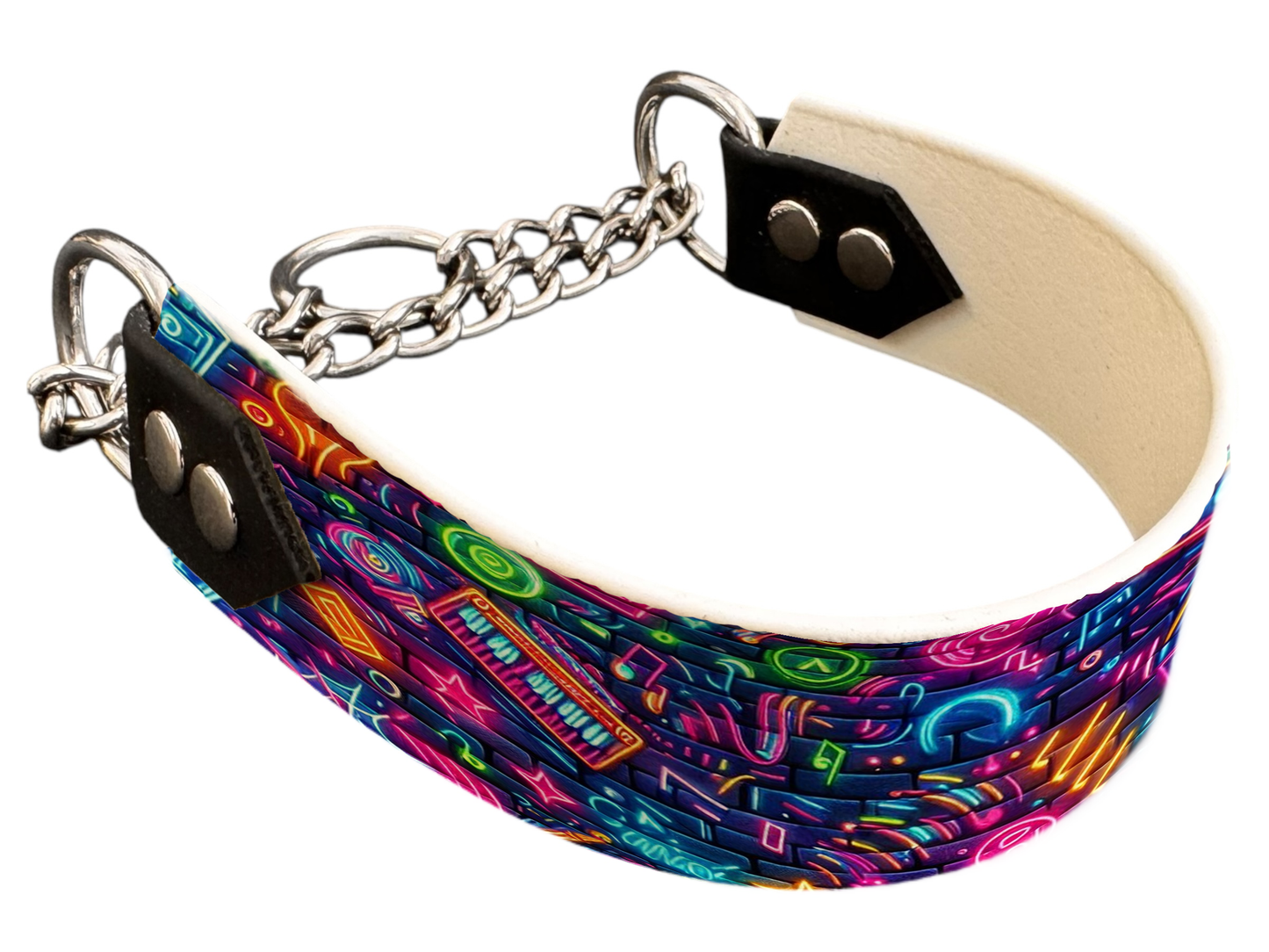 Martingale pour chien en BioThane® imprimé – Collection pop art– 38mm
