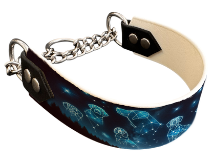 Martingale pour chien en BioThane® imprimé – Collection galaxie – 38mm
