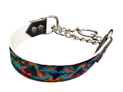 Martingale pour chien en BioThane® imprimé – Collection Tribal – 25mm