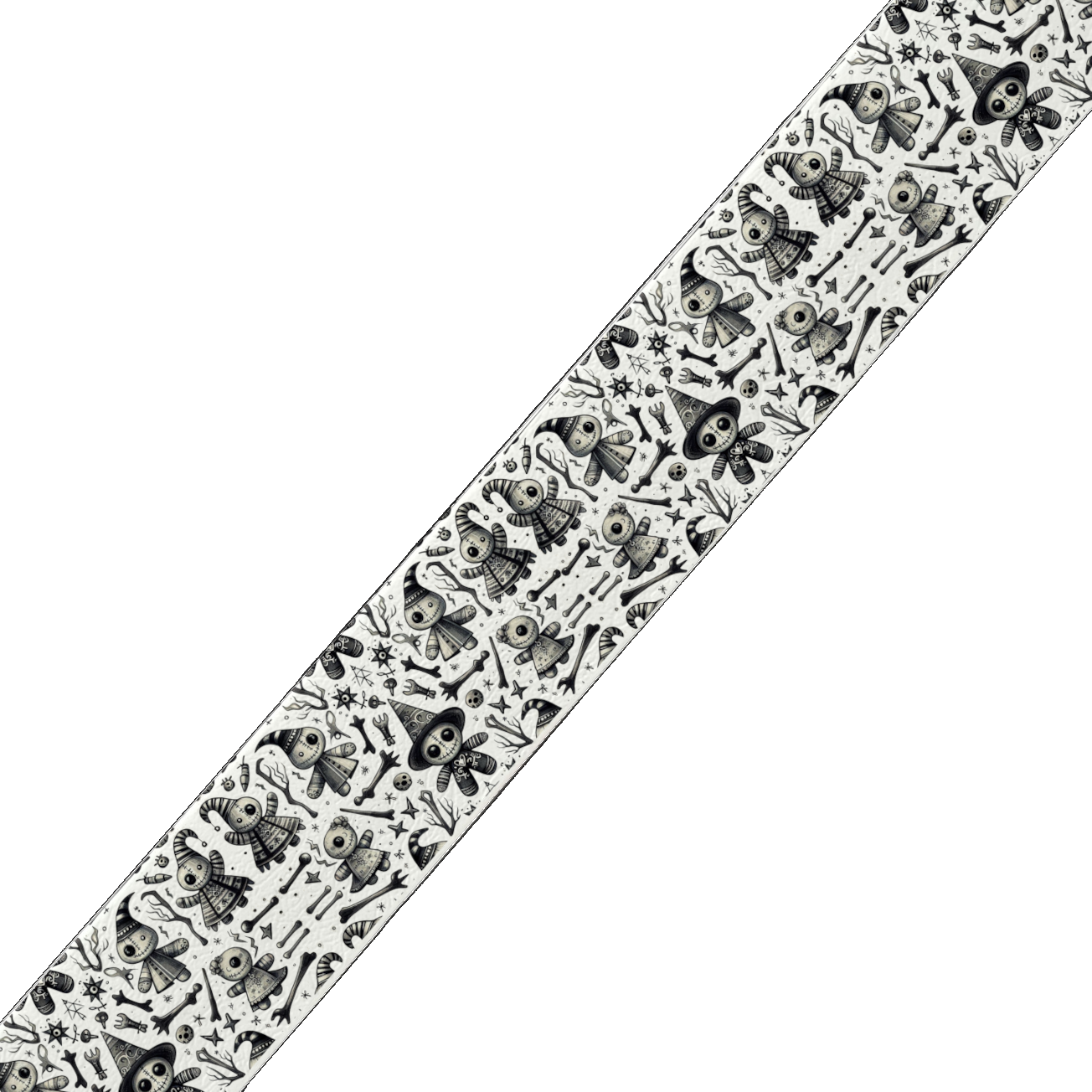 Collier double large pour chien en BioThane® imprimé – Collection Halloween– 38/25 mm