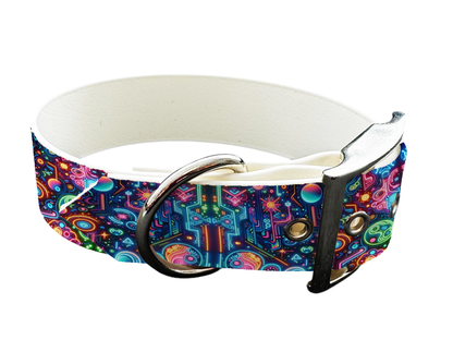 Collier large pour chien en BioThane® imprimé – Collection pop art– 19mm