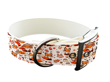 Collier large pour chien en BioThane® imprimé – Collection animaux pop/kawaii – 25mm