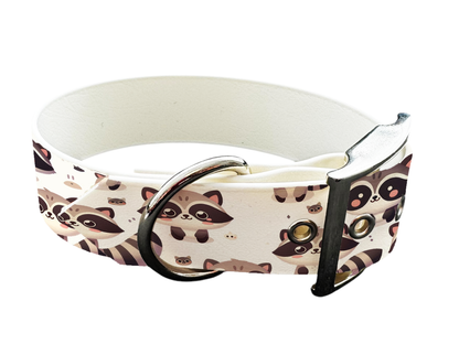 Collier large pour chien en BioThane® imprimé – Collection animaux pop/kawaii – 25mm