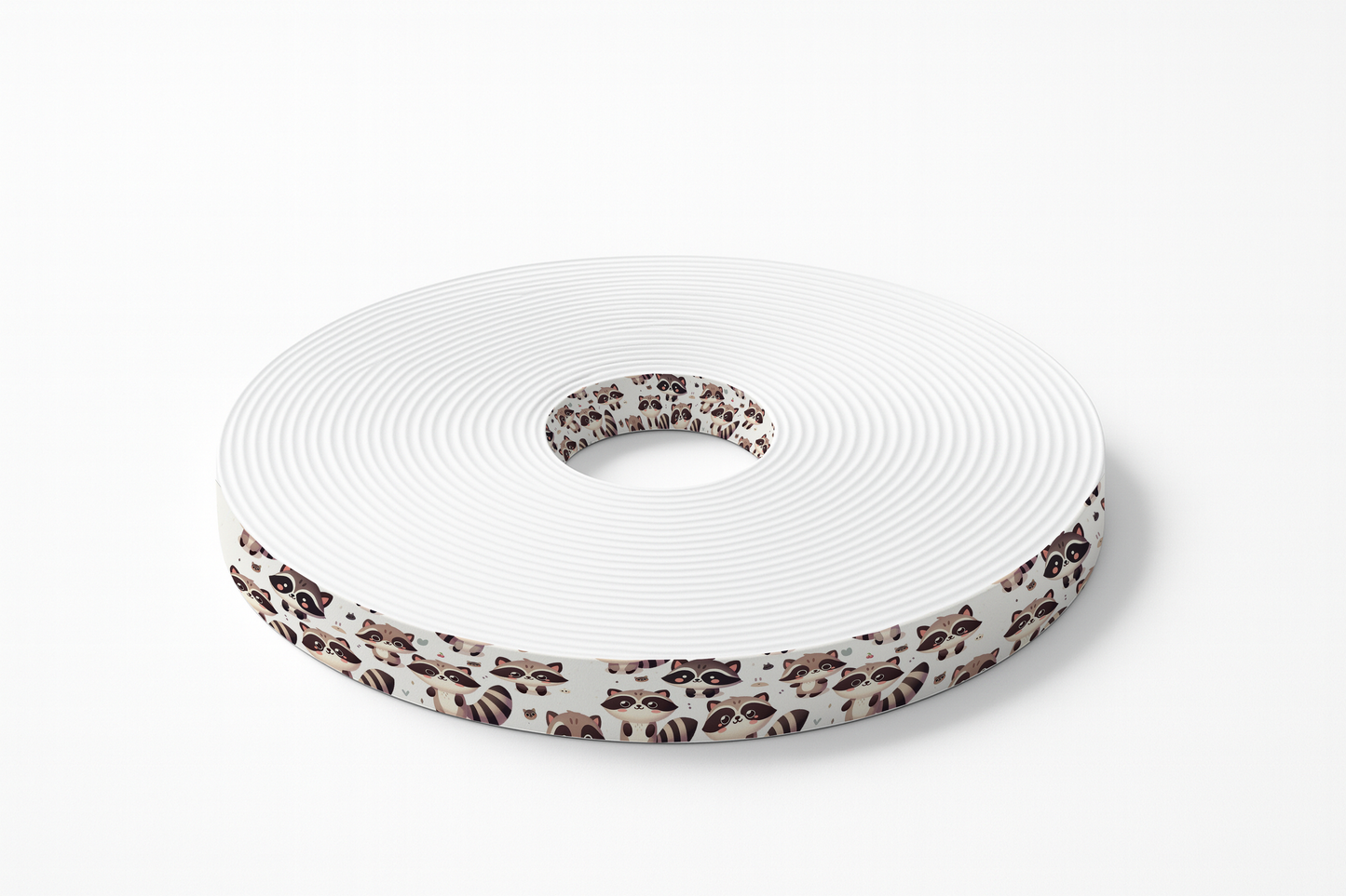 BioThane® imprimé – Motif Ratons Laveurs Mignons