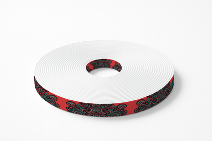 BioThane®  imprimé motif tribal ornemental rouge