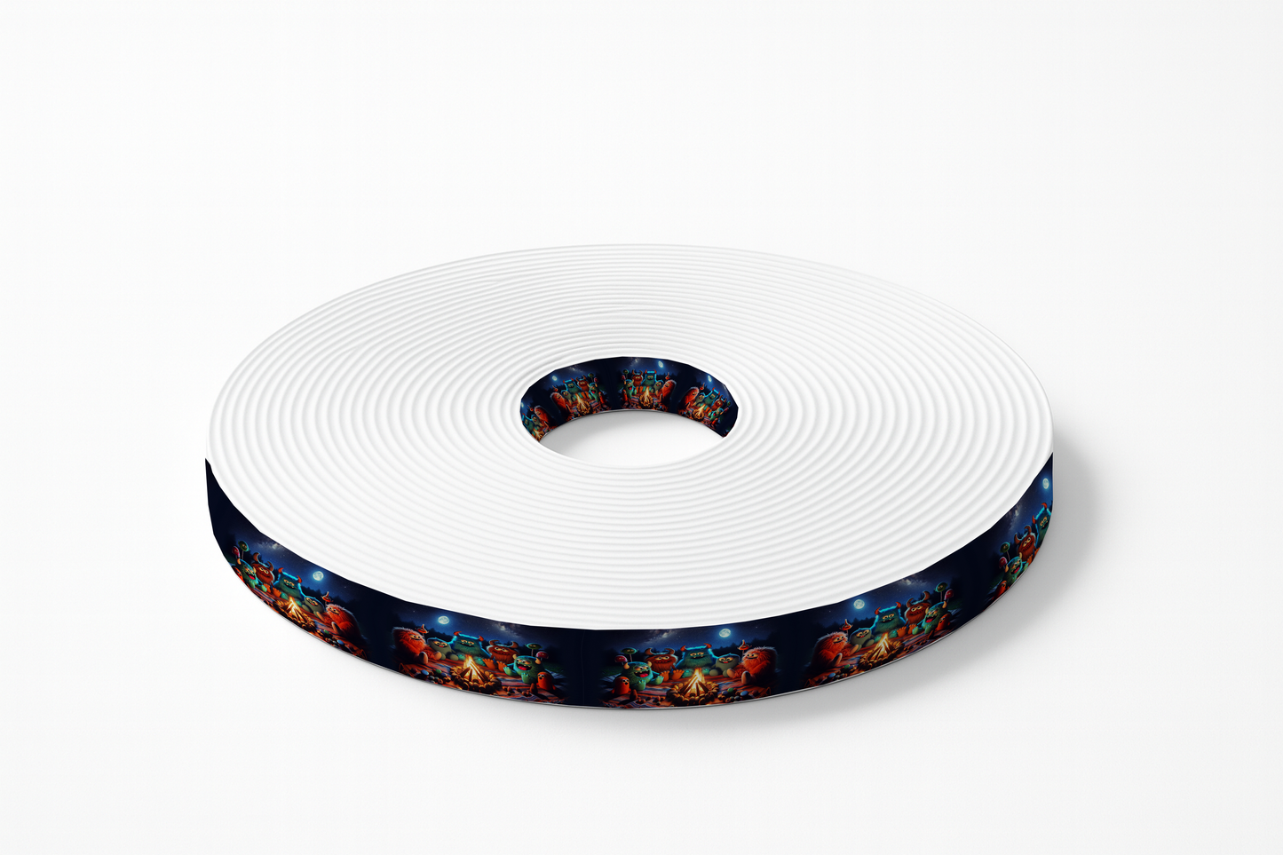 Motif BioThane imprimé – Monstres autour du feu