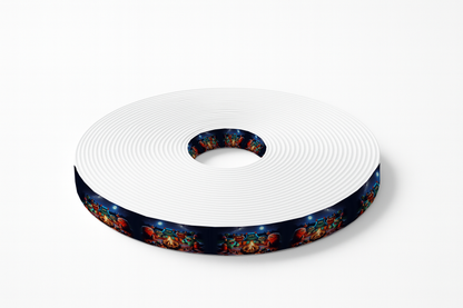 Motif BioThane imprimé – Monstres autour du feu