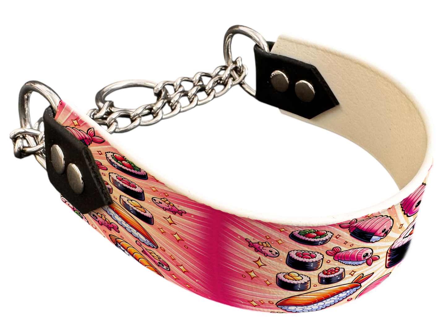 Martingale pour chien en BioThane® imprimé – Collection gourmandise – 38mm