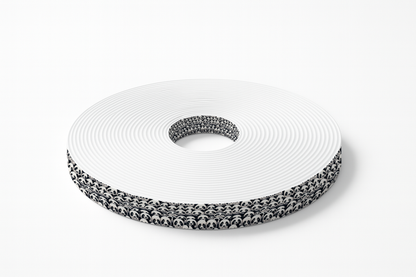 BioThane imprimé – Motif Têtes de Panda Noir et Blanc