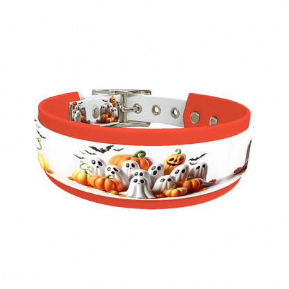 Collier double large pour chien en BioThane® imprimé – Collection Halloween– 38/25 mm