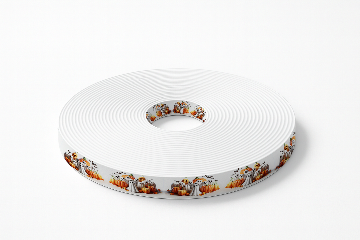 Motif Halloween - Fantômes et Citrouilles (BioThane imprimé)