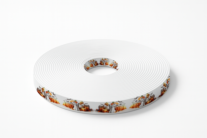 Motif Halloween - Fantômes et Citrouilles (BioThane imprimé)