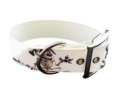 Collier large pour chien en BioThane® imprimé – Collection Halloween– 25mm