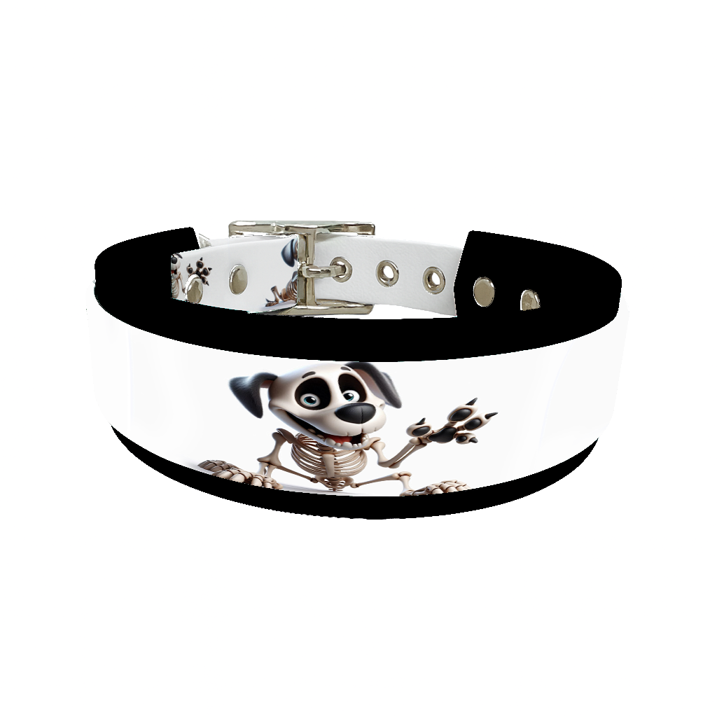 Collier double large pour chien en BioThane® imprimé – Collection Halloween– 38/25 mm