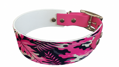 Collier bicolore large pour chien en BioThane® imprimé – Collection camouflage– 38/25 mm