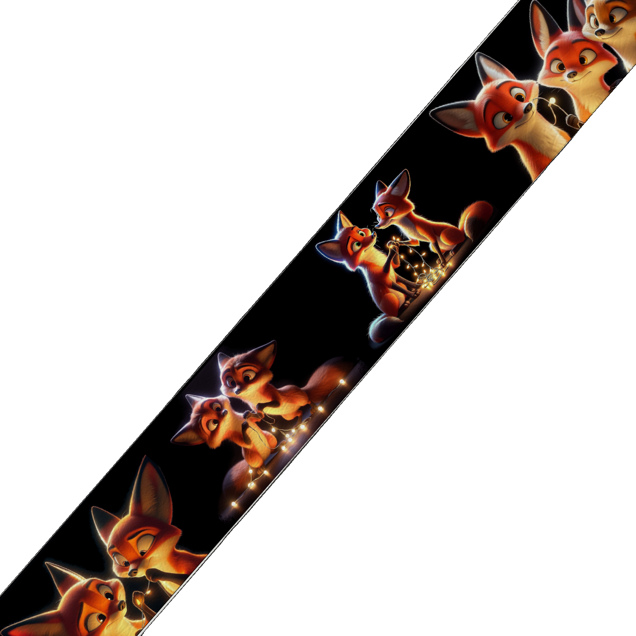 Collier large pour chien en BioThane® imprimé – Collection animaux pop/kawaii – 25mm
