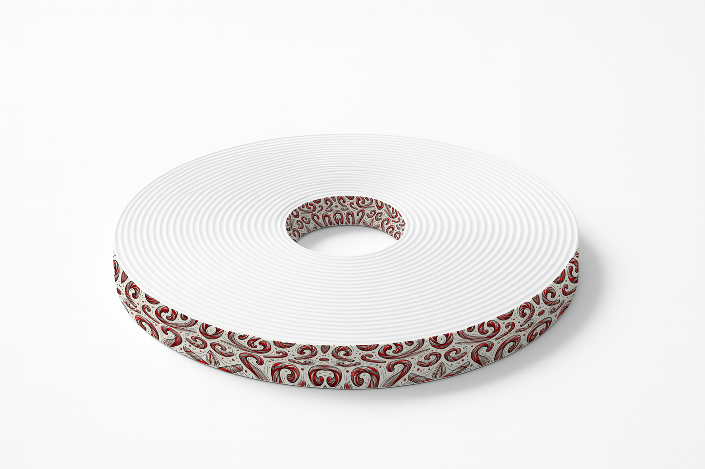 BioThane imprimé – Volutes Sucre d'Orge (édition Noël)