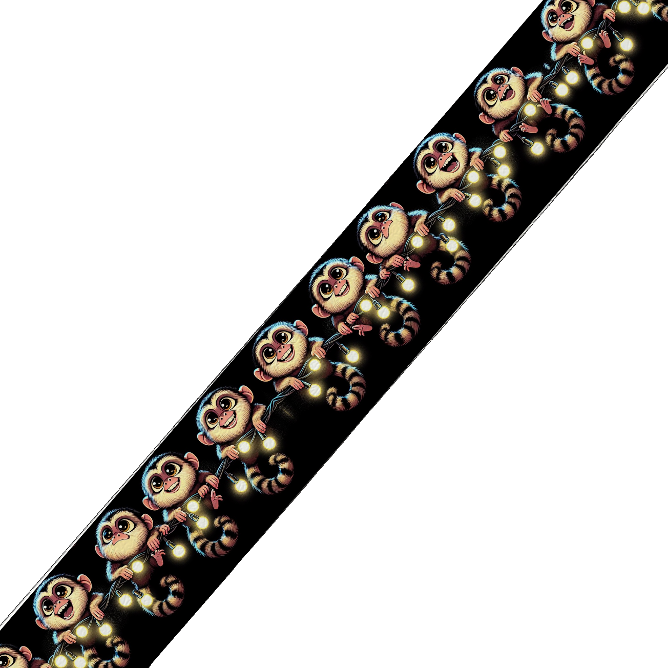 Collier large pour chien en BioThane® imprimé – Collection animaux pop/kawaii – 25mm