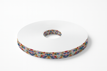 Sangle BioThane® imprimée – Motif Abstrait Coloré