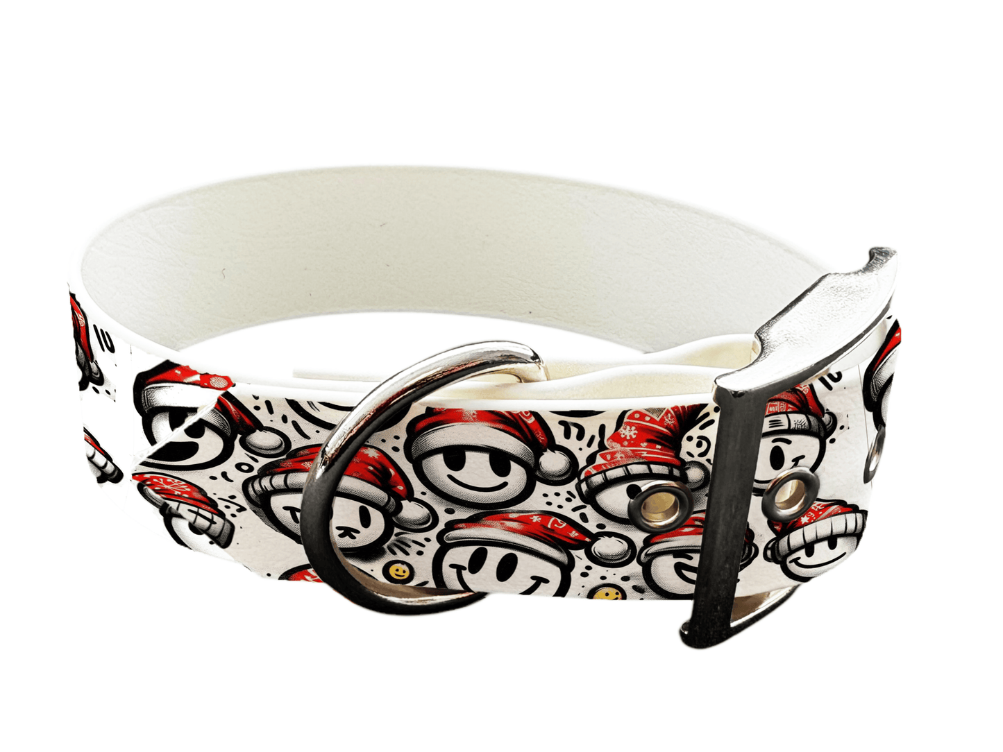 Collier pour chien en BioThane® imprimé – Collection Noël– 38mm