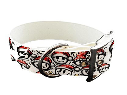 Collier pour chien en BioThane® imprimé – Collection Noël– 38mm