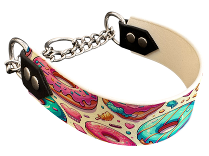 Martingale pour chien en BioThane® imprimé – Collection gourmandise – 38mm