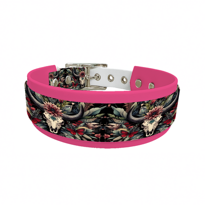 Collier double large pour chien en BioThane® imprimé – Collection Tribal – 25/19 mm