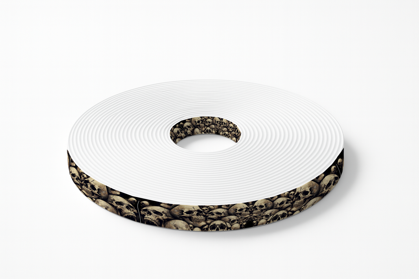 BioThane imprimé – Crânes réalistes en clair-obscur