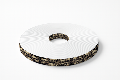 BioThane imprimé – Crânes réalistes en clair-obscur