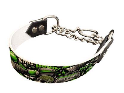 Martingale pour chien en BioThane® imprimé – Collection pop art– 25mm