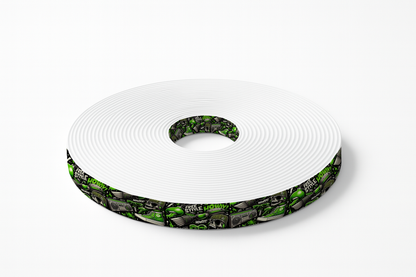 BioThane® imprimé - Motif "Street Freestyle Vert"