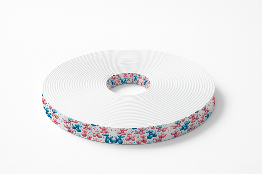 Laisse bicolore en BioThane® avec longe imprimée – Collection Chiens- Coloris au choix