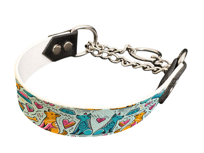Martingale pour chien en BioThane® imprimé – Collection chiens– 25mm