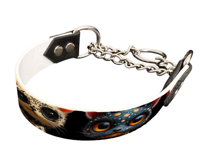 martingale pour chien en BioThane® imprimé – Collection monstres et créatures imaginaires– 25mm