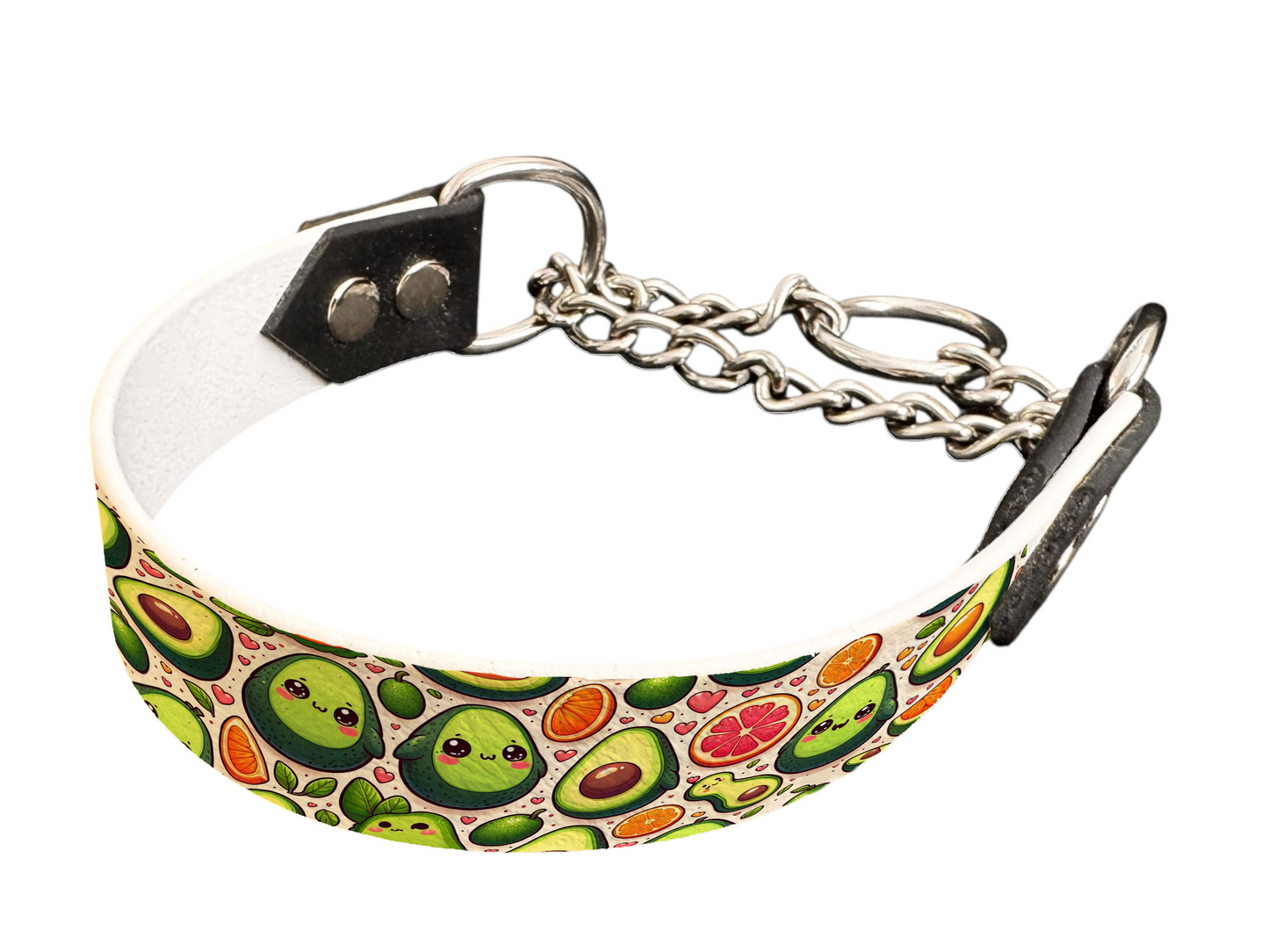 Martingale pour chien en BioThane® imprimé – Collection gourmandise – 25mm