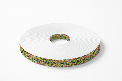 Sangle BioThane imprimée – Motif Avocat & Agrumes