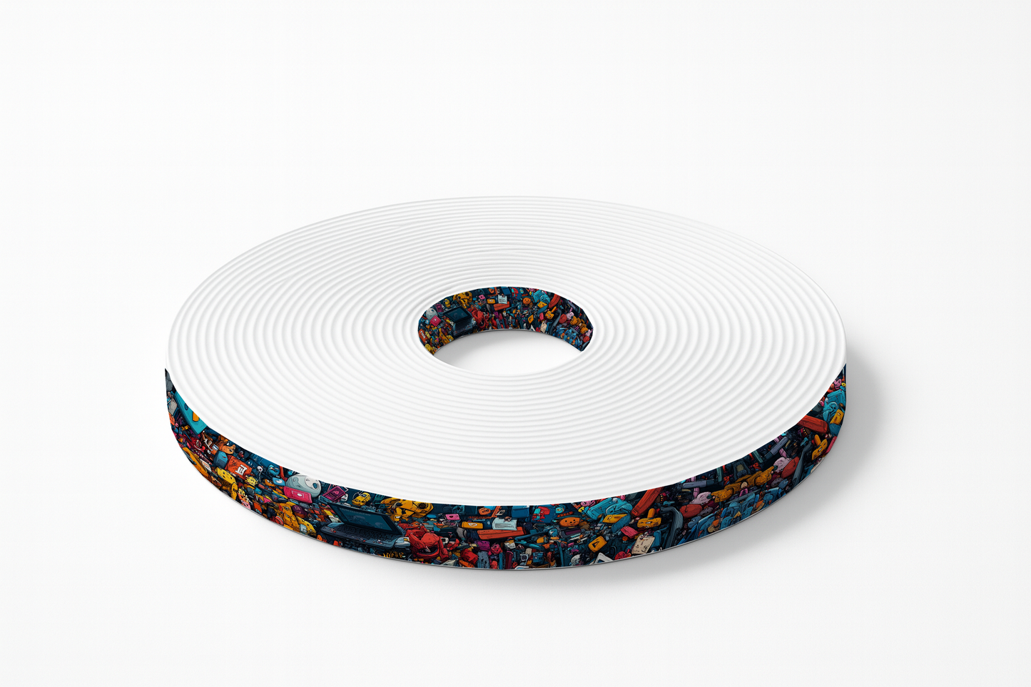 BioThane® imprimé - Motif "Pixel Pop Culture"