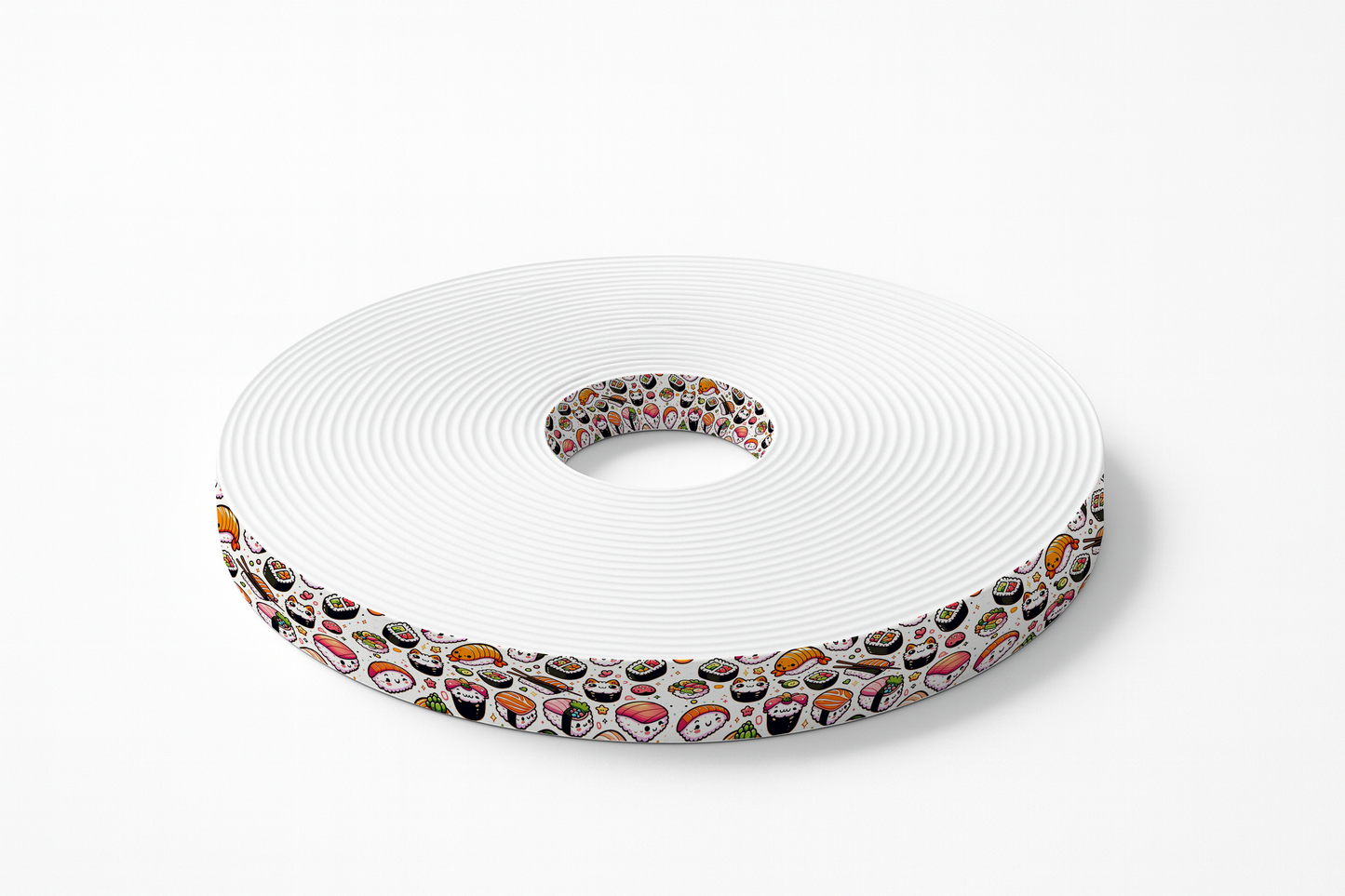 Sangle BioThane® Imprimée – Motif Sushi Kawaii