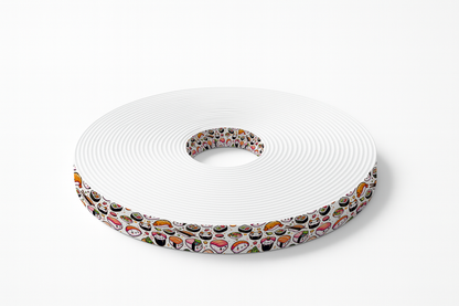 Sangle BioThane® Imprimée – Motif Sushi Kawaii