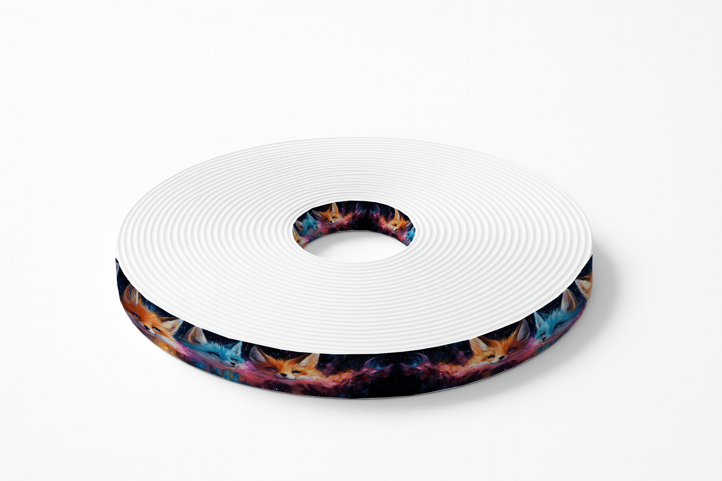 BioThane imprimé – Renards galactiques multicolores