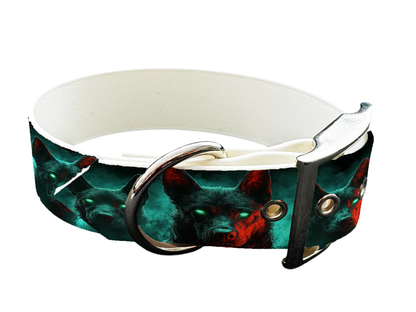 Collier large pour chien en BioThane® imprimé – Collection chiens– 38mm