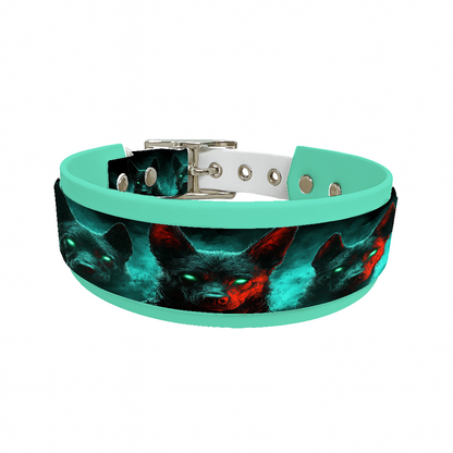Collier double large pour chien en BioThane® imprimé – Collection chiens– 38/25 mm