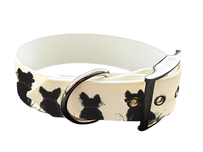 Collier large pour chien en BioThane® imprimé – Collection chiens– 38mm